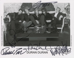Lot #4263  Duran Duran Signed Photograph