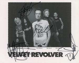 Lot #4292  Velvet Revolver Signed Photograph - Image 1
