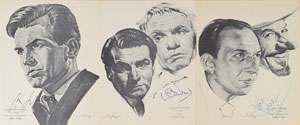 Lot #4325  Academy Award Winners Set of (3) Signed Volpe Prints: Olivier, Ferrer, Schell - Image 1