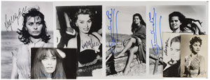 Lot #4354  Italian Actresses Set of (7) Signed Photographs - Image 1