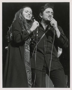 Lot #4058 Johnny and June Cash Original Vintage Photograph - Image 1