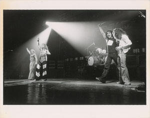 Lot #4210  Van Halen Pair of Oversized Original Vintage Photograph - Image 2
