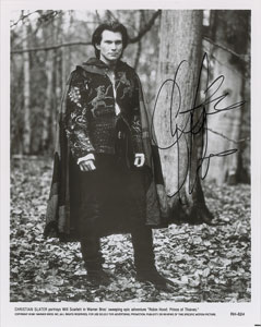 Lot #4525 Christian Slater Signed Photograph - Image 1