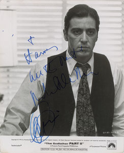 Lot #4512 Al Pacino and Robert DeNiro Signed Photograph - Image 1