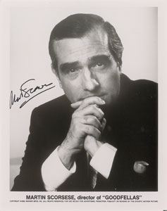 Lot #4522 Martin Scorsese Signed Photograph - Image 1