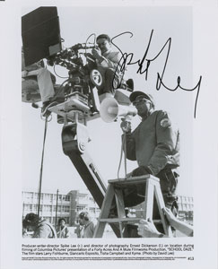 Lot #4506 Spike Lee Signed Photograph - Image 1