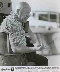 Lot #4518 Otto Preminger Signed Photograph - Image 1