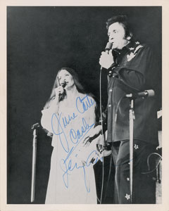 Lot #4486 Johnny and June Carter Signed Photograph - Image 1