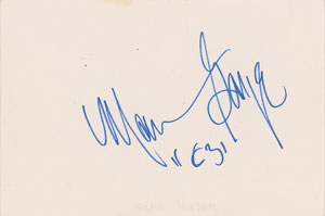 Lot #4500 Marvin Gaye Signed Card - Image 1