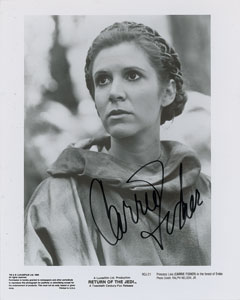 Lot #4497 Carrie Fisher Signed Photograph - Image 1