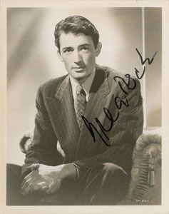 Lot #4514 Gregory Peck Signed Photograph - Image 1