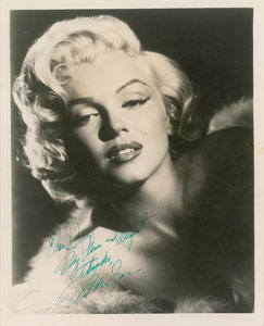 Lot #4322 Marilyn Monroe Signed Photograph - Image 1