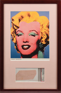 Lot #4320 Marilyn Monroe Signature - Image 1