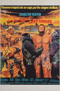 Lot #4370  Planet of the Apes Signed Mini Poster - Image 1