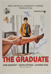 Lot #4352 The Graduate Signed Poster - Image 1