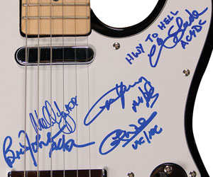 Lot #4155  AC/DC Signed Guitar - Image 2