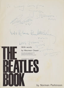 Lot #4006  Beatles Signed 1964 Norman Parkinson Book - Image 1