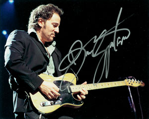 Lot #4208 Bruce Springsteen Signed Photograph - Image 1