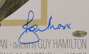 Lot #4357  James Bond: Roger Moore Signed Poster - Image 2