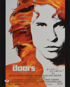 Lot #4460 The Doors: Val Kilmer Pair of Oversized Signed Photographs - Image 1