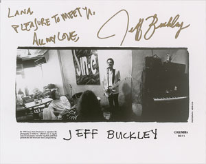 Lot #4281 Jeff Buckley Signed Photograph - Image 1