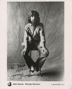 Lot #4026 George Harrison Signed Photograph - Image 1