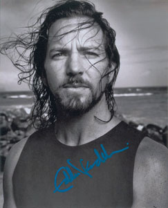 Lot #4291 Eddie Vedder Signed Photograph - Image 1