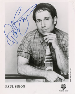 Lot #4198 Paul Simon Signed Photograph - Image 1