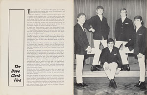 Lot #4136 The Dave Clark Five, The Kinks, and The Hollies  1964 Program - Image 2