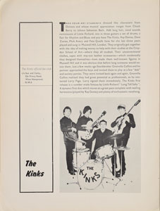 Lot #4136 The Dave Clark Five, The Kinks, and The Hollies  1964 Program - Image 4