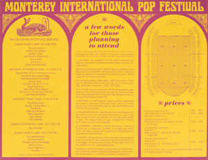 Lot #4113  Monterey Pop Festival Handbill and Order Form - Image 3