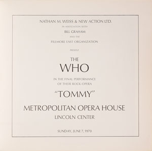 Lot #4118 The Who 1970 Tommy Program - Image 2