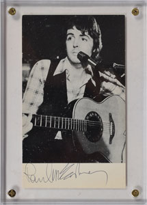 Lot #4044 Paul McCartney Signed Promo Card - Image 1