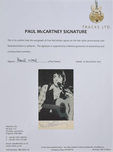 Lot #4044 Paul McCartney Signed Promo Card - Image 2