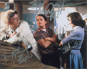 Lot #4449  Back to the Future Signed Photograph - Image 1