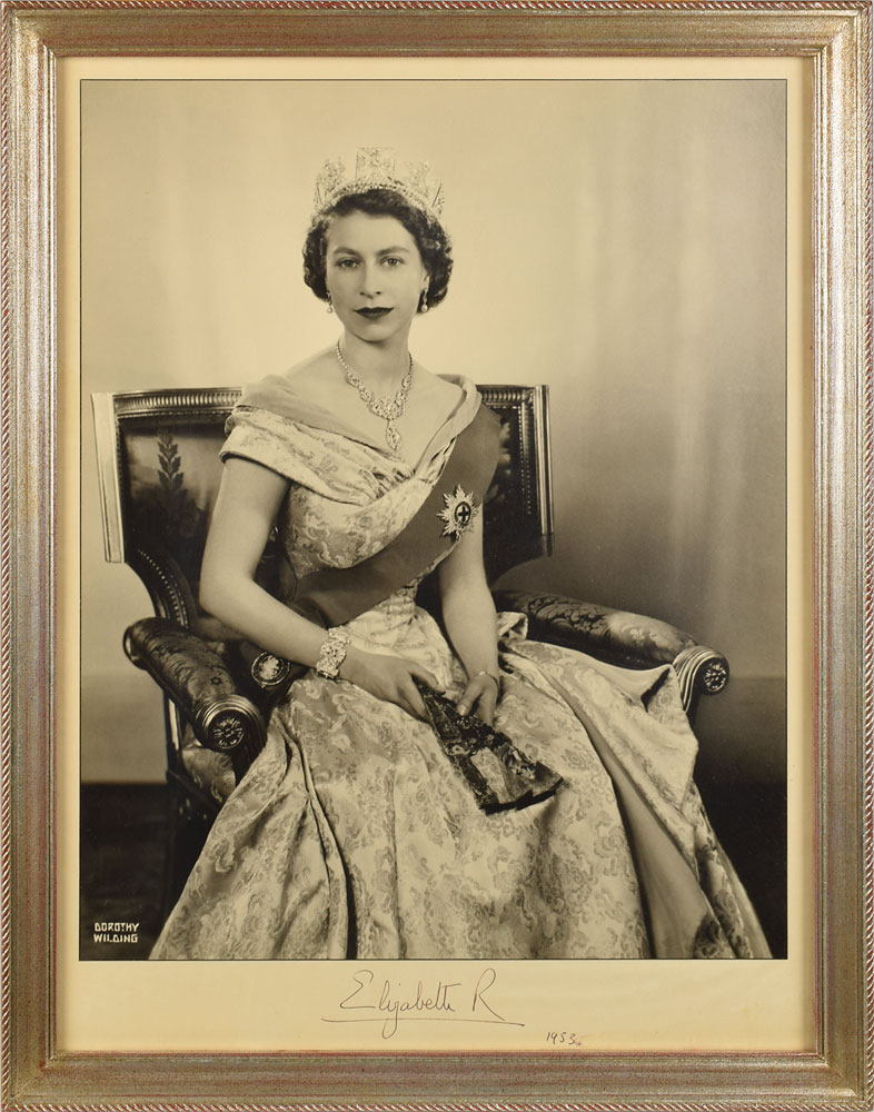 Queen Elizabeth II and Prince Philip Oversized Signed Photos | RR