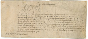 Lot #2001 King Henry VIII Signed Document