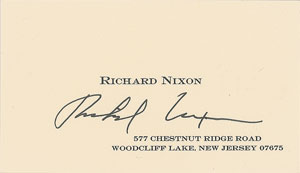 Lot #203 Richard Nixon