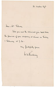Lot #549 William Makepeace Thackeray - Image 1
