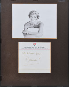 Lot #94  Princess Diana Signature