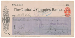 Lot #291 Titanic Relief Fund - Image 1