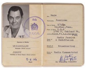 Lot #912 Johnny Weissmuller - Image 1