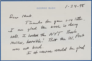 Lot #170 George Bush
