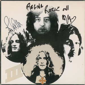 Lot #584  Led Zeppelin: Page and Jones