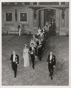 Lot #57 Queen Elizabeth II and Prince Philip Royal Procession Photograph - Image 1