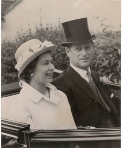 Lot #56 Pair of Queen Elizabeth II and Prince Philip Photographs - Image 1