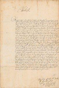 Lot #7 King Charles I Signed Document