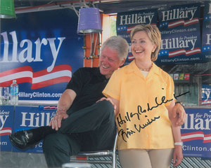 Lot #181 Bill and Hillary Clinton
