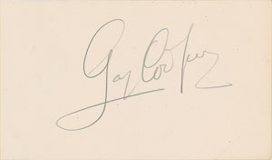 Lot #719 Gary Cooper - Image 1