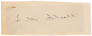 Lot #537 Louisa May Alcott - Image 1